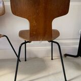 Two Arne Jacobsen "hammer" chairs