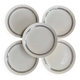 Set of 5 dessert plates Gien – model 4607 vintage - Diameter 19.5 cm