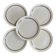 Set of 5 dessert plates Gien – model 4607 vintage - Diameter 19.5 cm
