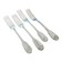 Christofle, Paris - Set of 4 dessert forks - Vendôme model (Louis XIV style) - in metal