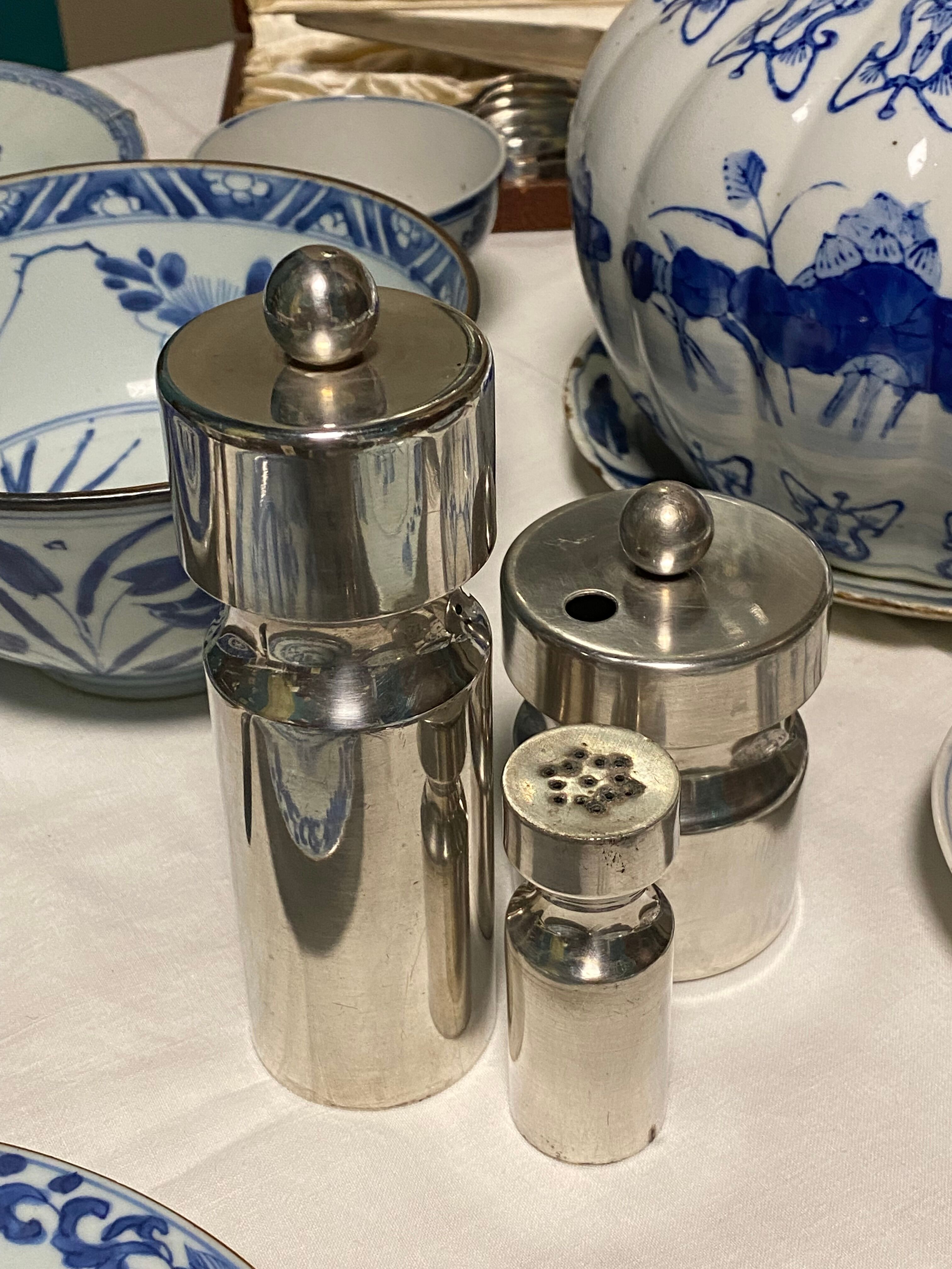 Salière et poivrier design 1980s