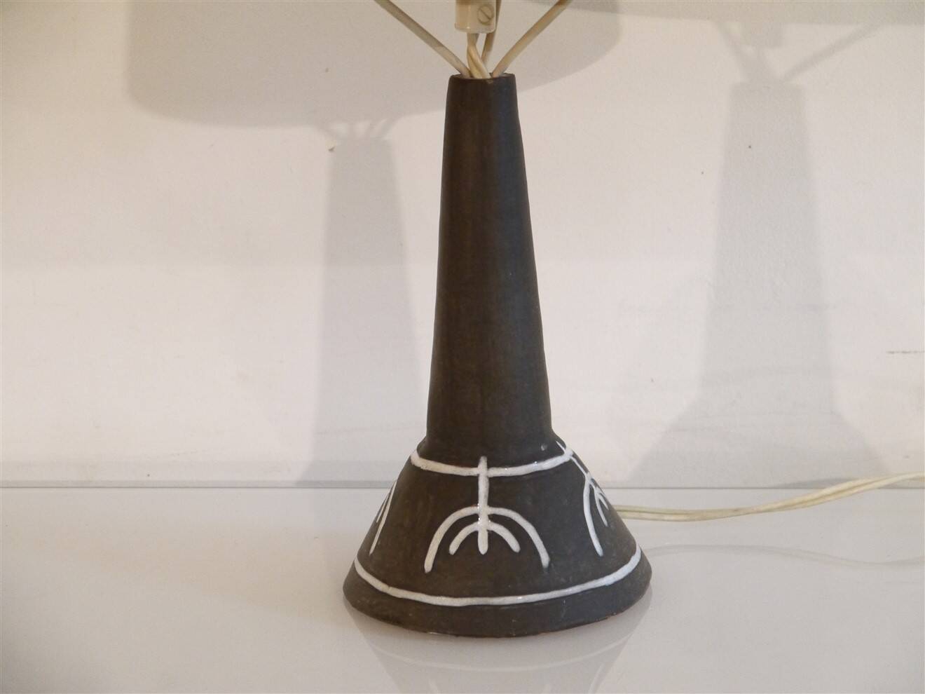 Danish ceramic lamp 1960