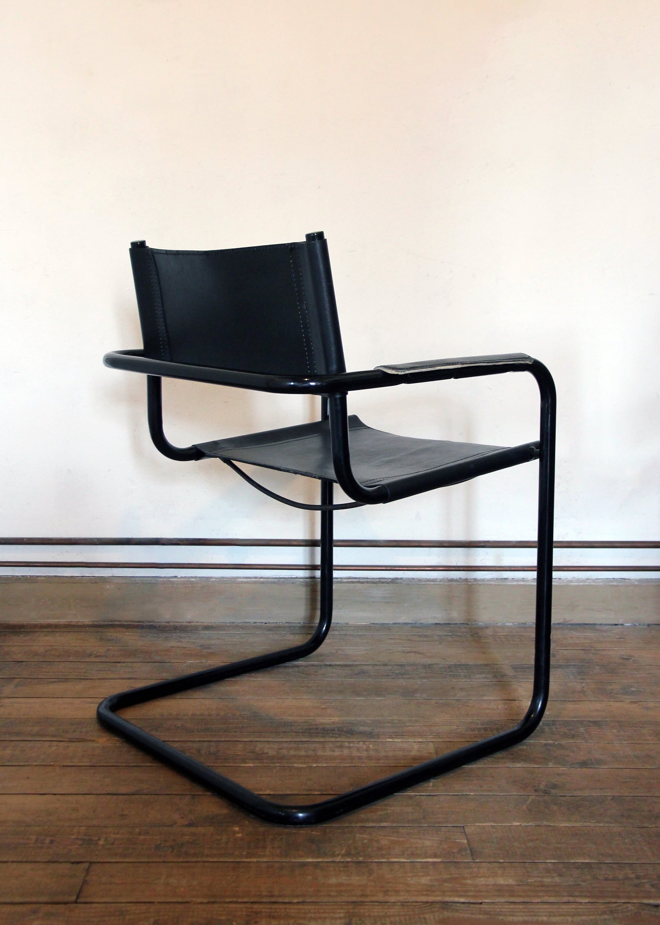 Pair of armchairs cantilever bauhaus 70s