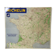 Map of France Michelin in sheet metal 1962