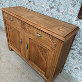 Art Deco oak grand buffet