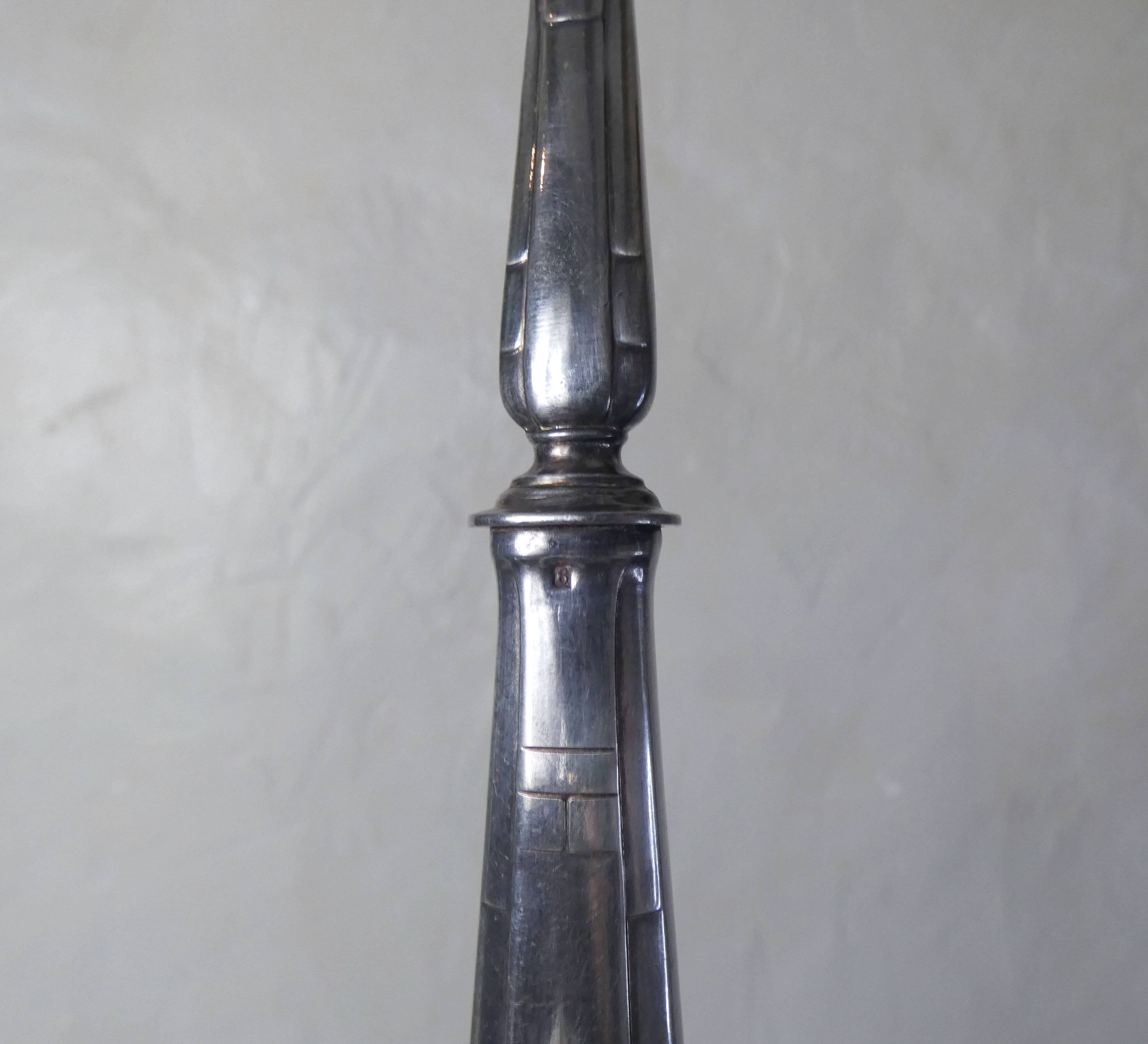 Silver metal salad cutlery 1st title + box