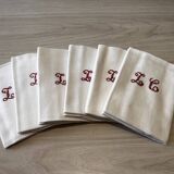 Set of 6 old napkins