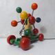 KOUVALIAS vintage wooden pull toy spoutnik multicolour balls