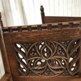 2 armchairs old Gothic style