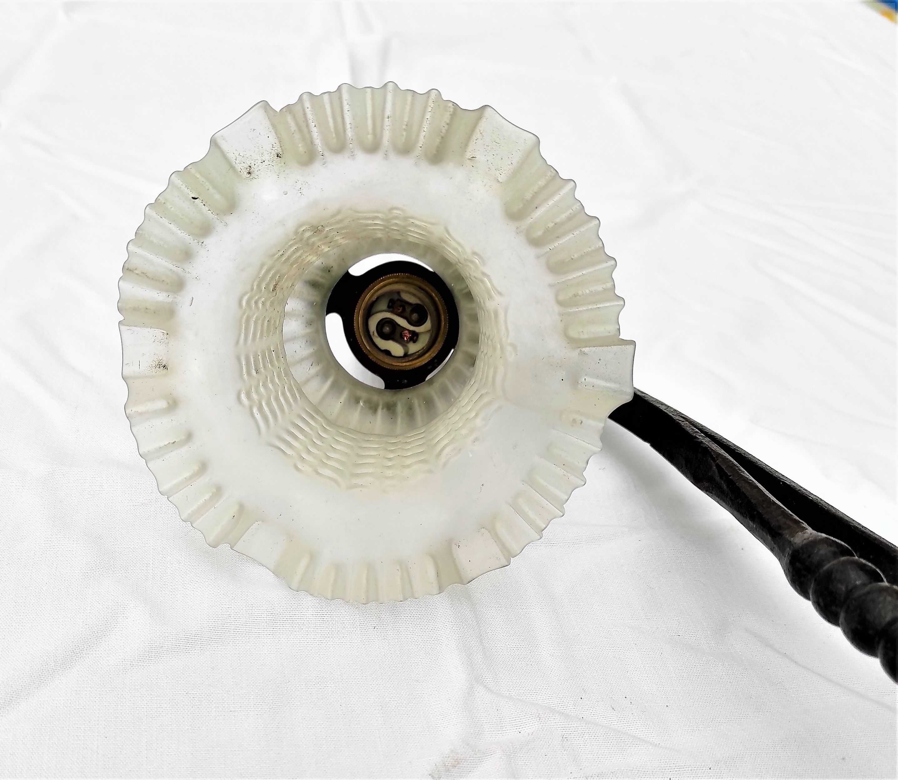 Interior wrought iron wall lamp early 20th centuries