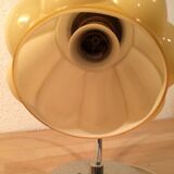 Art deco lamp molded glass and chrome, wall lamp 30s