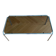 Table basse tubulaire en chrome et verre, années 70