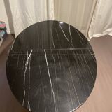 Oval marble dining table