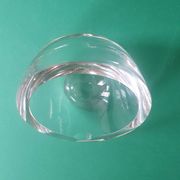 Cendrier demi-sphère en verre ancien vintage
