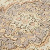 Tapis beige oriental ancien fait à la main 184 cm x 295 cm