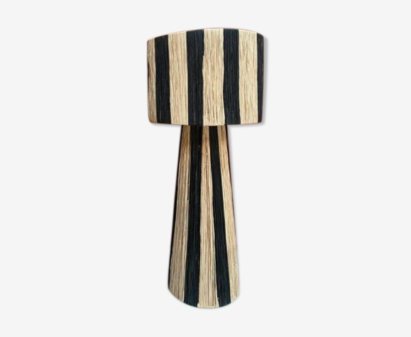 Lamp Raphia BlackB 75cm