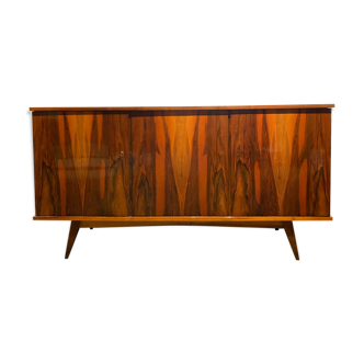 Chest of drawers veneered with walnut, wood graining vintage 60 '