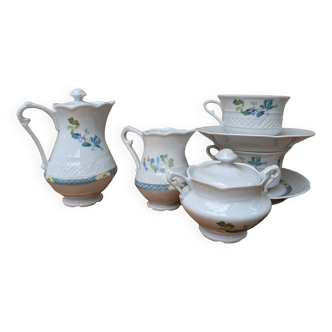 Limoges porcelain tea set L. Lourioux