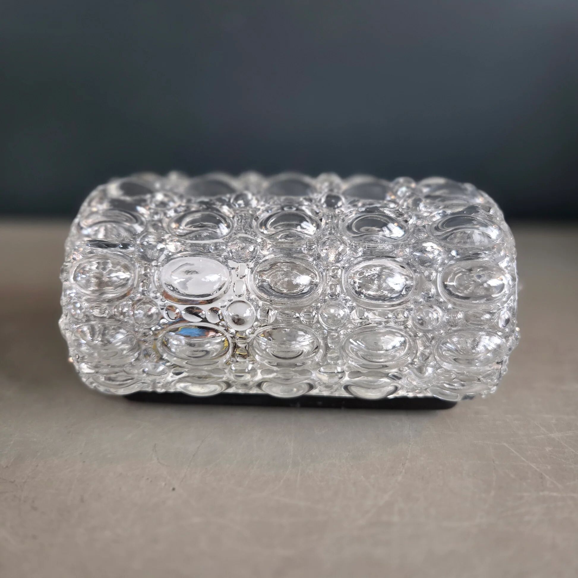 Sirius wall light by Helena Tynell for Limburg in moulded glass.