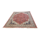 Large Persian burgundy rug in Khorassan wool 250x350cm