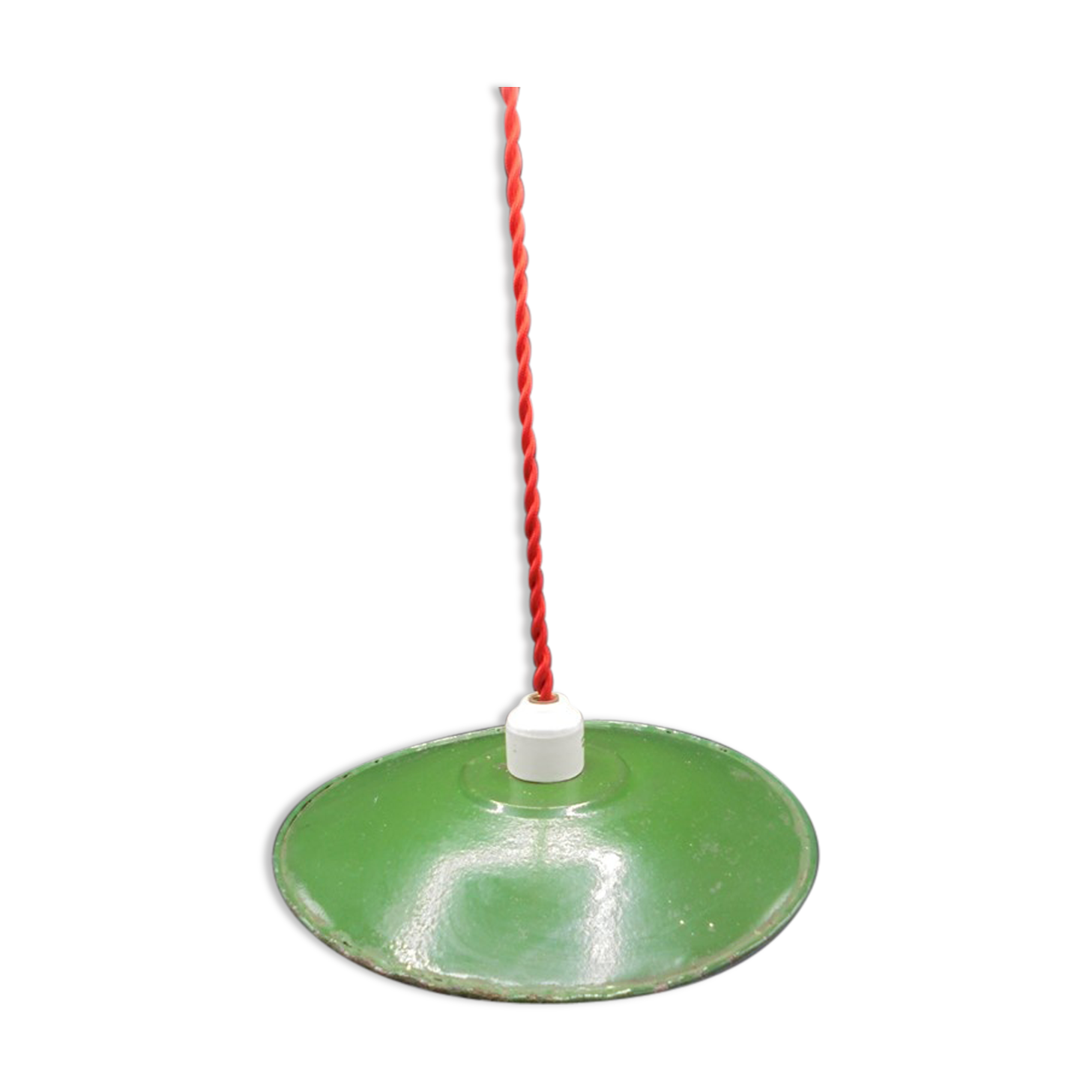 Green enamelled steel hanging