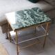 Vintage Green Marble Side Table