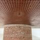 Red travertine coffee table attributed to Angelo Mangiarotti, Italy, 1970s