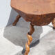 Tripod wood table, root table, natural wood table, vintage coffee table, brutalist