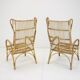 Midcentury rattan armchairs, 1960s
