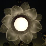 Vintage chandelier with roses in glass paste