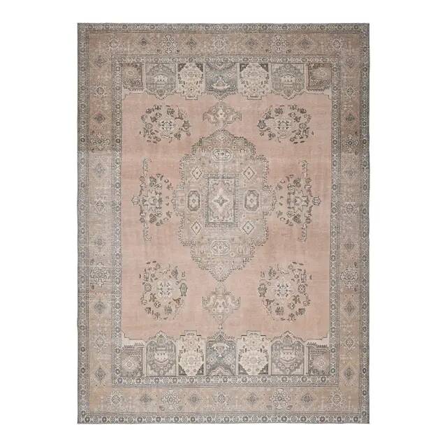 1970s Vintage Persian Handmade  Orange Oversized Area Rug 286x387
