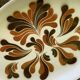 Long old earthenware dish K-G Lunéville Badonviller vintage