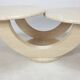 Italian travertine coffee table, 1980s