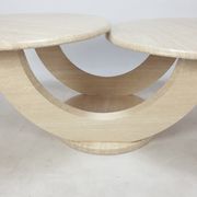 Italian travertine coffee table, 1980s