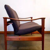Sofa Loveseat 711 by Fredrik Kayser for Vatne Lenestolfabrikk, 1960