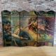 Rare Art Deco folding screen hand-painted in the style of Michelangelo.