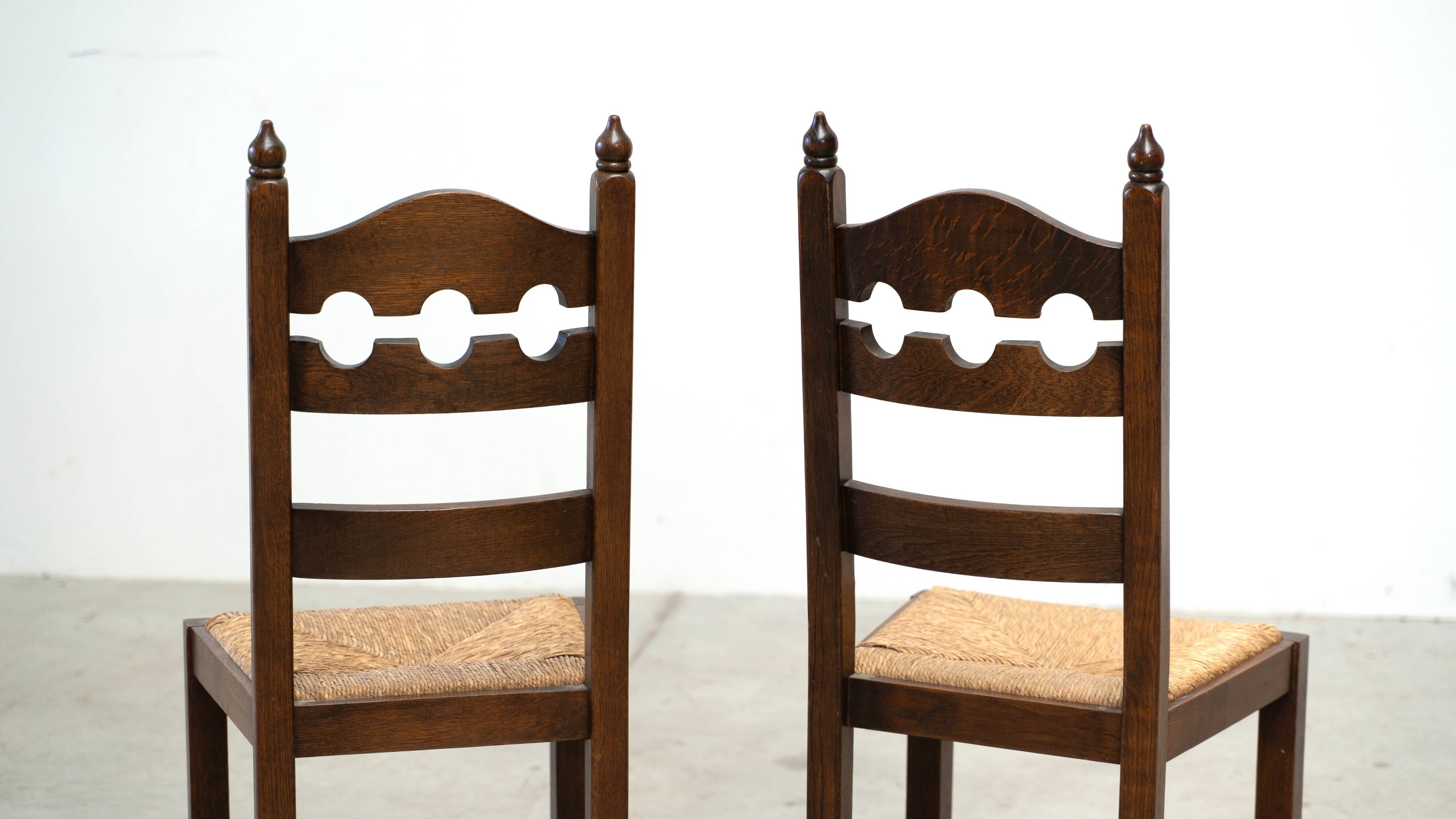 Ensemble de six chaises de salle à manger françaises