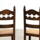 Ensemble de six chaises de salle à manger françaises