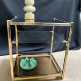 Belgo Chrome sofa end table, 1970s
