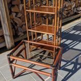 Rattan shelf bookcase