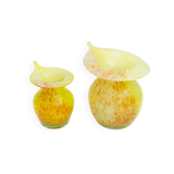 Pair of Murano Glass Vases - Calle - 90's - Made in Italy