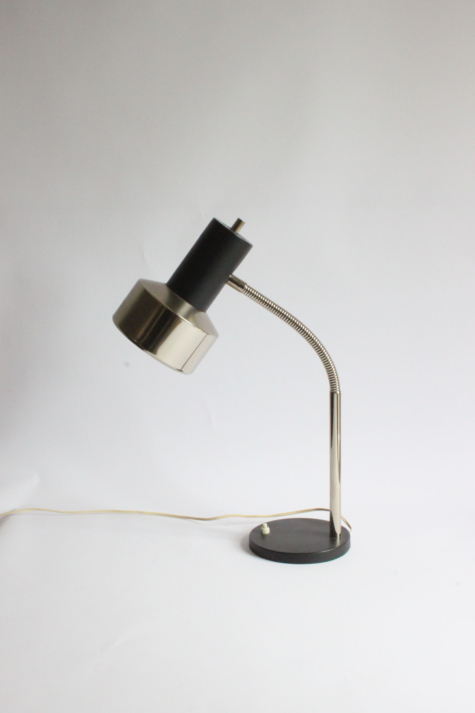 Gooseneck Copper Desk Lamp by Massive Belgium 1960s