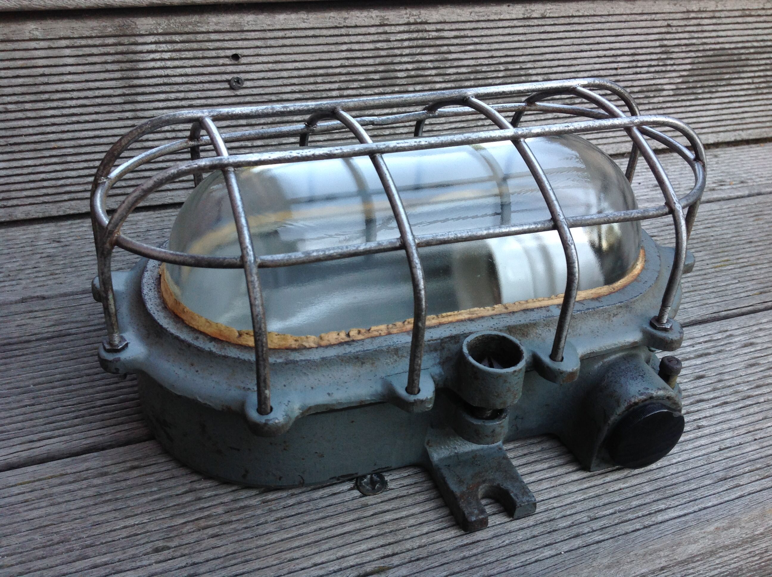 Kandem Bunkerlampe industrial window, vintage 30s