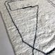 Moroccan Berber carpet Beni Ouarain with black graphic patterns 2.4x1.58m