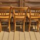 5 chaises bistrot vintage luterma en bois clair – fabrication française