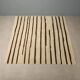 Handmade Asian wool rug with large knots 108 x 100 in