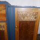 Sideboard Enfilade mirror Art Deco with floral motifs marble top