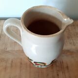 Vintage pitcher in earthenware from digoin lml sarreguemines