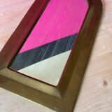 Miroir cadre laiton