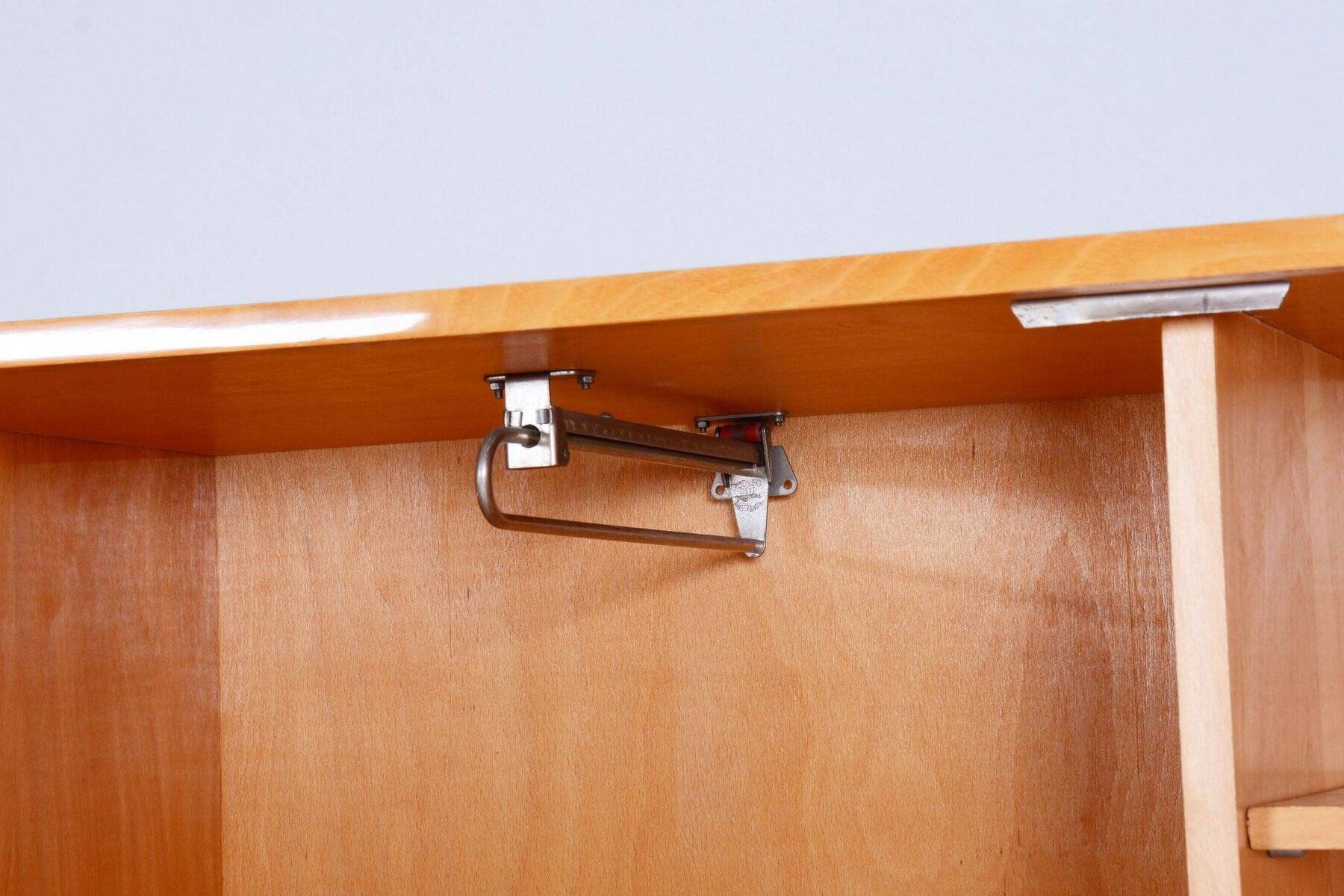 Mid-Century Modern Wardrobe in Ash from Tatra Pravenec, Czech, 1950s
